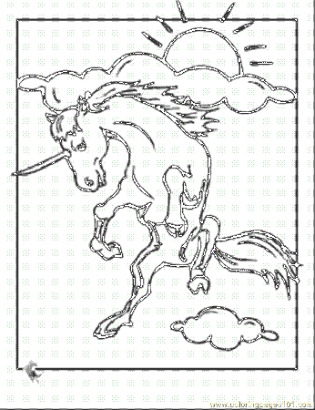 cartoon uni corn Colouring Pages (page 3)