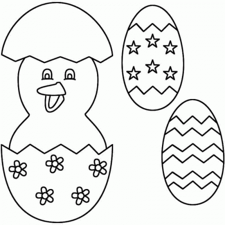 Printable Free Easter Chick Colouring Pages For Kindergarten - #