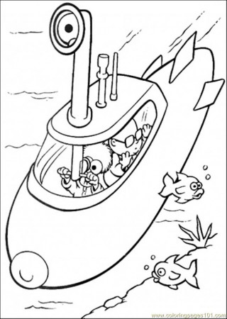 Coloring Pages Elmo Goes To The Sea (Cartoons > Muppet Babies 