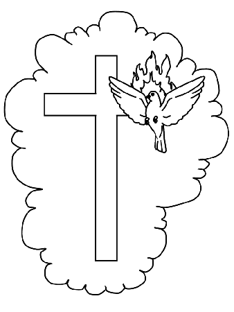 Funnycoloringcom Bible Coloring Pages Pentecost Pentecost 3 | Bed 