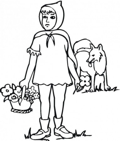 Little Red Riding Hood Coloring Pages Picture | 99coloring.com