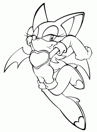 Rouge Sonic channel lineart by megax88 on deviantART