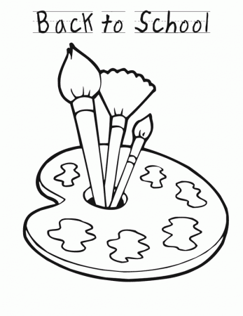 back to school paint printable coloring pages