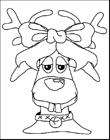 Goofy Rudolph - Free Coloring Pages for Kids - Printable Colouring 