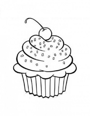 Cupcake Coloring Pages Pictures | 1st bday (G)