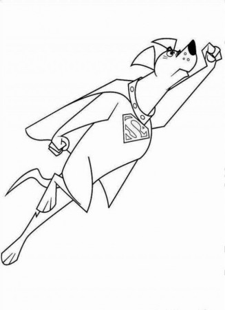 Krypto The Flying Superdog Coloring Page Coloringplus 192642 