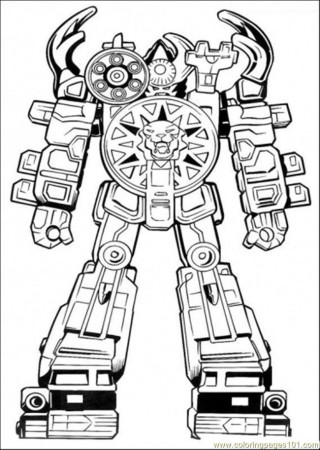 robot power ranger Colouring Pages