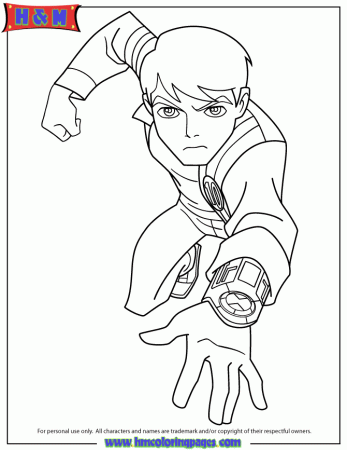 Cartoon Network Ben 10 Coloring Page | Free Printable Coloring Pages