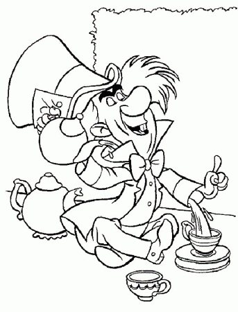 Alice in Wonderland Coloring Pages 16 | Free Printable Coloring 