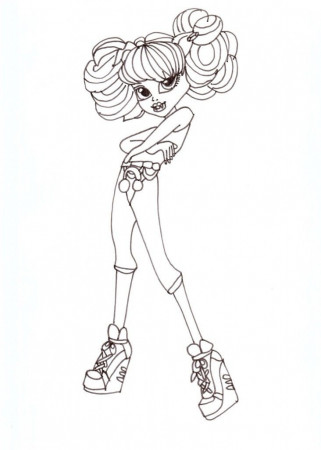 Monster High Coloring Pages for Kids- Printable Worksheets