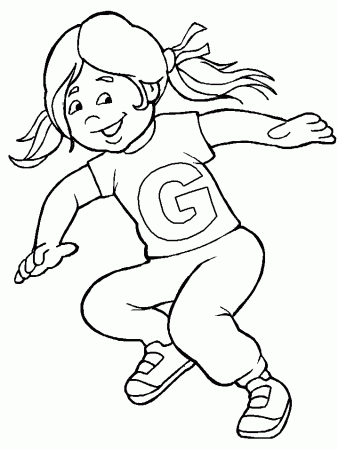 letter G (girl) coloring pages | Coloring Pages