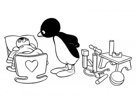 Coloring pages pingu - picture 11