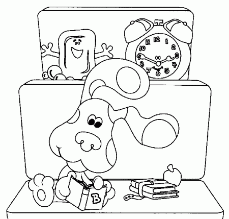 2014 Blue's Clues Coloring Pages - Coloring Home