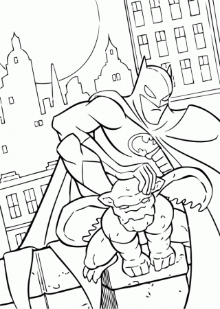 BATMAN coloring pages - Batman's batarang
