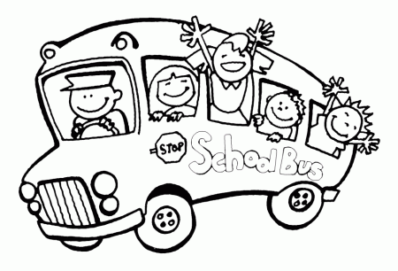 School Bus Coloring Page | Clipart Panda - Free Clipart Images