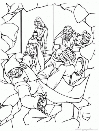 Fantastic Four Coloring Pages 1 | Free Printable Coloring Pages 