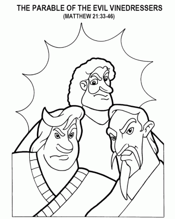 Evil Vinedressers Coloring Page
