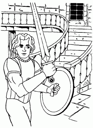 Knight With Sword 2 - Knight Coloring Pages : Coloring Pages for 