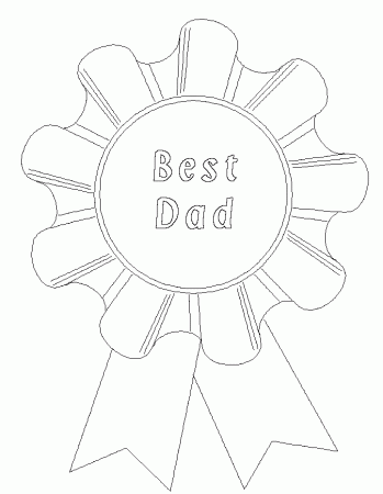 Ribbon, Best Dad Coloring Page | Download printable coloring pages 
