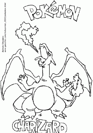 charizard pokemon Colouring Pages (page 2)