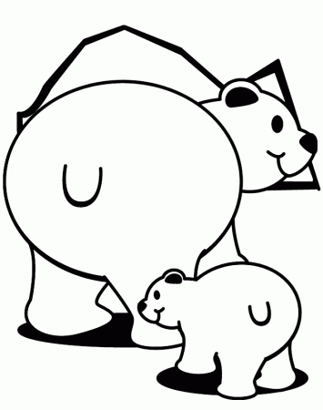 polar bear pictures coloring pages