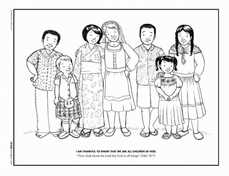 Coloring Pages Of Children Around The World 852 | Free Printable 