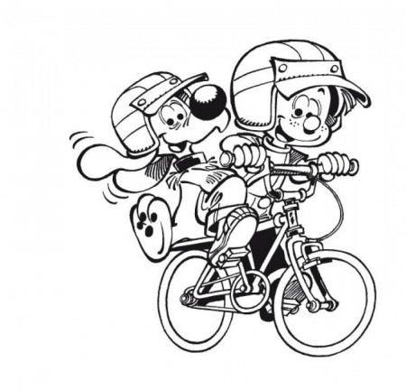Boule Bill Bike Ride Coloring Pages - Kids Colouring Pages