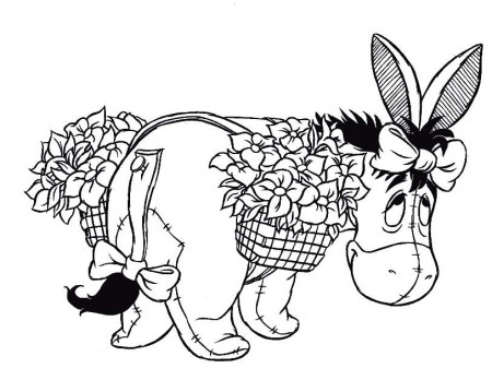 Catroon Character Eeyore from Winnie Pooh Coloring Pictures | Coloring