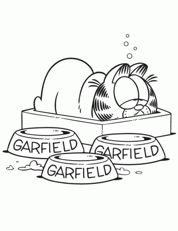 Garfield Comic Strip Coloring Page | Free Printable Coloring Pages
