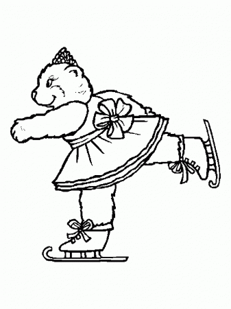 Teddy Bear 2 Coloring Page