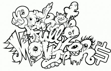 Coloring Pages Great Graffiti Coloring Pages Coloring Page Id 
