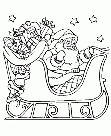 BlueBonkers : Santa Claus Coloring pages - 10