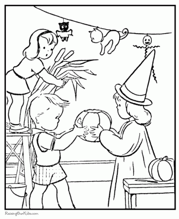 Kids Halloween Coloring Pages - 009