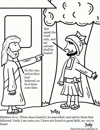 Christ Heals Coloring Pages