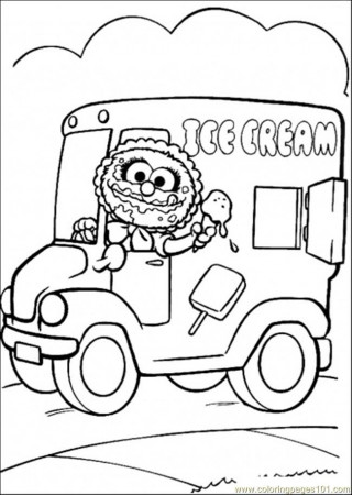 Coloring Pages She Sells Ice Cream (Cartoons > Muppet Babies 