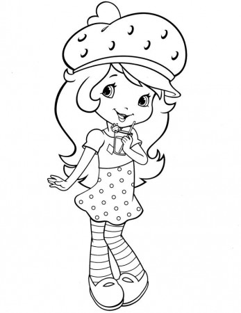 strawberry shortcake coloring page | Partay!
