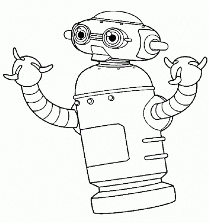 Robots For Household Helpers Coloring Pages - Robot Coloring Pages 