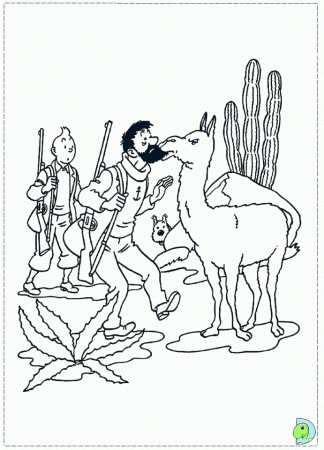 Tintin Coloring page