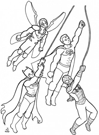 Super Heroes Coloring Pages Print Superheroes Coloring Page 151339 