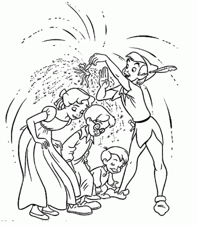 Cartoons Coloring Pages: Peter Pan Coloring Pages