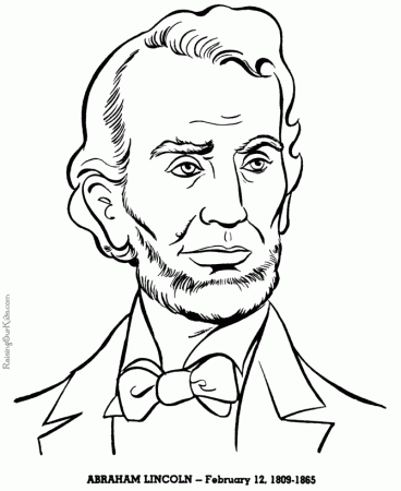 Abraham Lincoln coloring pages - Free and Printable!