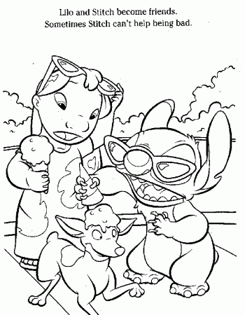 Lilo and Stitch Coloring Pages Free | Coloring