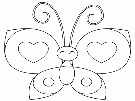Printable Butterflies 6 Animals Coloring Pages - Coloringpagebook.com