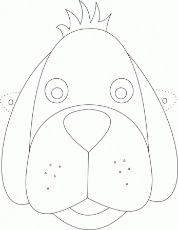 Dog Mask Printable Coloring Page For Kids Coloring Pages Of 176045 
