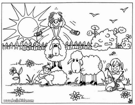 Sheep Coloring Pages To Print | Openwheel.org Kids