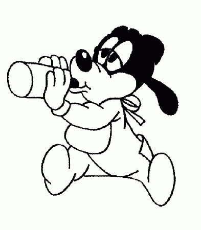 Disney Coloring Pages Baby Mickey Mouse | Free Printable Coloring 