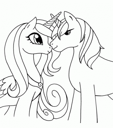 My Little Pony Coloring Pages Princess Cadence | 99coloring.com
