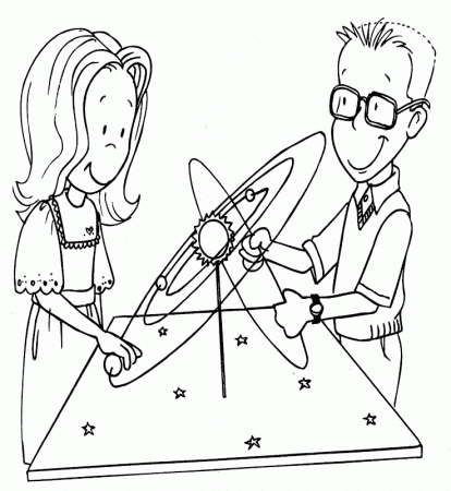 Esc 39 Model Of Solar System Coloring Pages