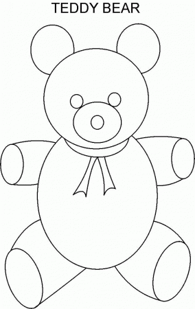 Teddy bear coloring printable page for kids: Teddy bear coloring 