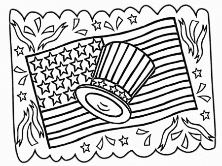 4th Of July Printable Coloring Pages